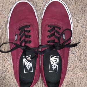Maroon vans